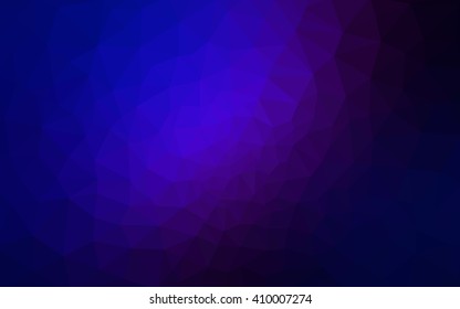 Multicolor dark pink, blue polygonal illustration, which consist of triangles. Geometric background in Origami style with gradient. Triangular design for your business.