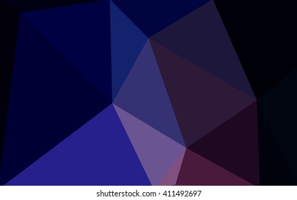 Multicolor dark pink, blue polygonal illustration, which consist of triangles. Geometric background in Origami style with gradient. Triangular design for your business.