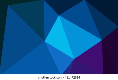 Multicolor dark pink, blue polygonal illustration, which consist of triangles. Geometric background in Origami style with gradient. Triangular design for your business.