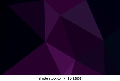 Multicolor dark pink, blue polygonal illustration, which consist of triangles. Geometric background in Origami style with gradient. Triangular design for your business.