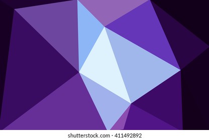 Multicolor dark pink, blue polygonal illustration, which consist of triangles. Geometric background in Origami style with gradient. Triangular design for your business.
