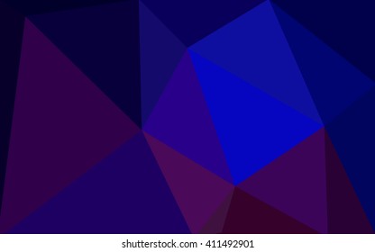 Multicolor dark pink, blue polygonal illustration, which consist of triangles. Geometric background in Origami style with gradient. Triangular design for your business.
