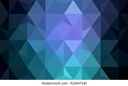 Multicolor dark pink, blue polygonal illustration, which consist of triangles. Geometric background in Origami style with gradient. Triangular design for your business.