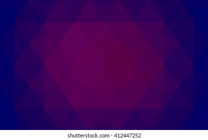 Multicolor dark pink, blue polygonal illustration, which consist of triangles. Geometric background in Origami style with gradient. Triangular design for your business.