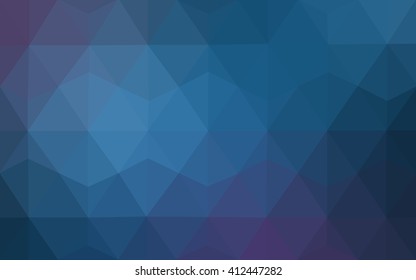 Multicolor dark pink, blue polygonal illustration, which consist of triangles. Geometric background in Origami style with gradient. Triangular design for your business.