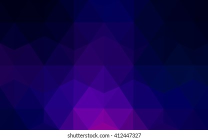 Multicolor dark pink, blue polygonal illustration, which consist of triangles. Geometric background in Origami style with gradient. Triangular design for your business.