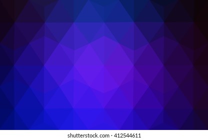 Multicolor dark pink, blue polygonal illustration, which consist of triangles. Geometric background in Origami style with gradient. Triangular design for your business.