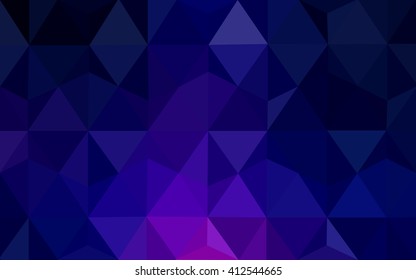 Multicolor dark pink, blue polygonal illustration, which consist of triangles. Geometric background in Origami style with gradient. Triangular design for your business.