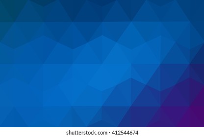 Multicolor dark pink, blue polygonal illustration, which consist of triangles. Geometric background in Origami style with gradient. Triangular design for your business.