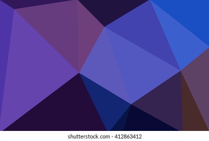 Multicolor dark pink, blue polygonal illustration, which consist of triangles. Geometric background in Origami style with gradient. Triangular design for your business.