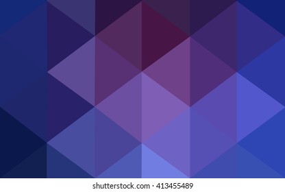 Multicolor dark pink, blue polygonal illustration, which consist of triangles. Geometric background in Origami style with gradient. Triangular design for your business.