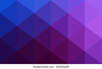 Multicolor dark pink, blue polygonal illustration, which consist of triangles. Geometric background in Origami style with gradient. Triangular design for your business.
