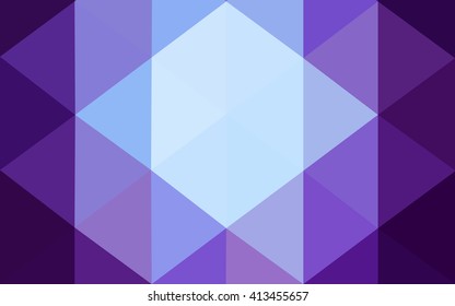 Multicolor dark pink, blue polygonal illustration, which consist of triangles. Geometric background in Origami style with gradient. Triangular design for your business.