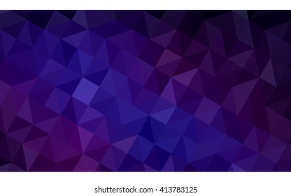 Multicolor dark pink, blue polygonal illustration, which consist of triangles. Geometric background in Origami style with gradient. Triangular design for your business.