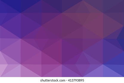 Multicolor dark pink, blue polygonal illustration, which consist of triangles. Geometric background in Origami style with gradient. Triangular design for your business.
