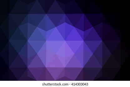 Multicolor dark pink, blue polygonal illustration, which consist of triangles. Geometric background in Origami style with gradient. Triangular design for your business.