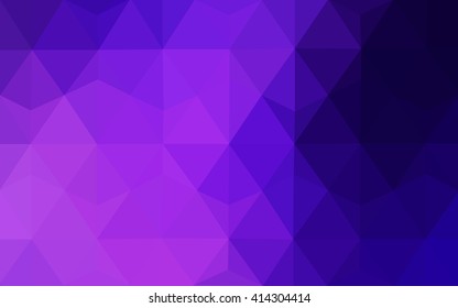Multicolor dark pink, blue polygonal illustration, which consist of triangles. Geometric background in Origami style with gradient. Triangular design for your business.