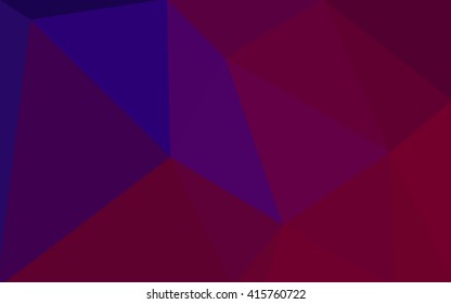 Multicolor dark pink, blue polygonal illustration, which consist of triangles. Geometric background in Origami style with gradient. Triangular design for your business.