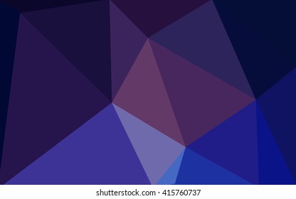 Multicolor dark pink, blue polygonal illustration, which consist of triangles. Geometric background in Origami style with gradient. Triangular design for your business.