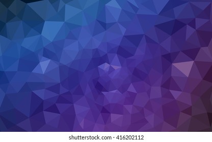 Multicolor dark pink, blue polygonal illustration, which consist of triangles. Geometric background in Origami style with gradient. Triangular design for your business.
