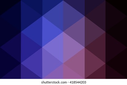 Multicolor dark pink, blue polygonal illustration, which consist of triangles. Geometric background in Origami style with gradient. Triangular design for your business.