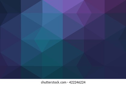 Multicolor dark pink, blue polygonal illustration, which consist of triangles. Geometric background in Origami style with gradient. Triangular design for your business.