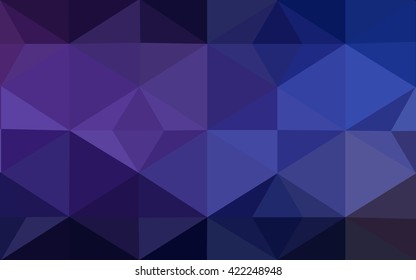 Multicolor dark pink, blue polygonal illustration, which consist of triangles. Geometric background in Origami style with gradient. Triangular design for your business.