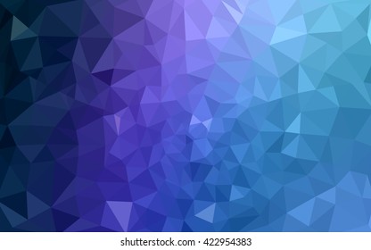 Multicolor dark pink, blue polygonal illustration, which consist of triangles. Geometric background in Origami style with gradient. Triangular design for your business.