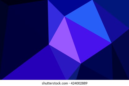 Multicolor dark pink, blue polygonal illustration, which consist of triangles. Geometric background in Origami style with gradient. Triangular design for your business.