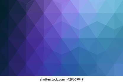 Multicolor dark pink, blue polygonal illustration, which consist of triangles. Geometric background in Origami style with gradient. Triangular design for your business.
