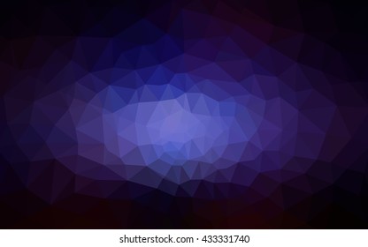 Multicolor dark pink, blue polygonal illustration, which consist of triangles. Geometric background in Origami style with gradient. Triangular design for your business.