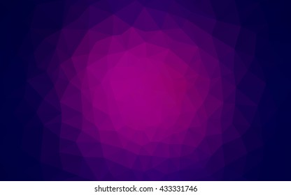 Multicolor dark pink, blue polygonal illustration, which consist of triangles. Geometric background in Origami style with gradient. Triangular design for your business.