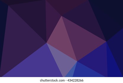 Multicolor dark pink, blue polygonal illustration, which consist of triangles. Geometric background in Origami style with gradient. Triangular design for your business.