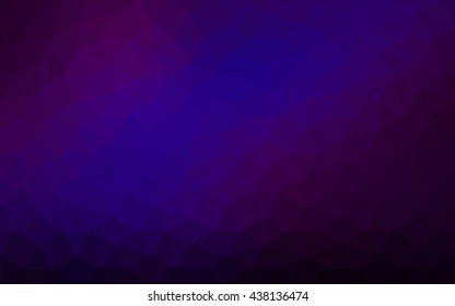 Multicolor dark pink, blue polygonal illustration, which consist of triangles. Geometric background in Origami style with gradient. Triangular design for your business.
