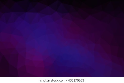 Multicolor dark pink, blue polygonal illustration, which consist of triangles. Geometric background in Origami style with gradient. Triangular design for your business.