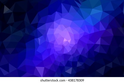 Multicolor dark pink, blue polygonal illustration, which consist of triangles. Geometric background in Origami style with gradient. Triangular design for your business.