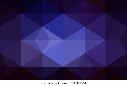 Multicolor dark pink, blue polygonal illustration, which consist of triangles. Geometric background in Origami style with gradient. Triangular design for your business.