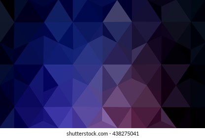 Multicolor dark pink, blue polygonal illustration, which consist of triangles. Geometric background in Origami style with gradient. Triangular design for your business.