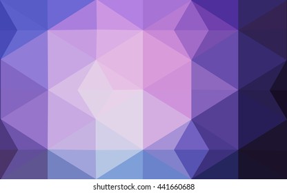 Multicolor dark pink, blue polygonal illustration, which consist of triangles. Geometric background in Origami style with gradient. Triangular design for your business.