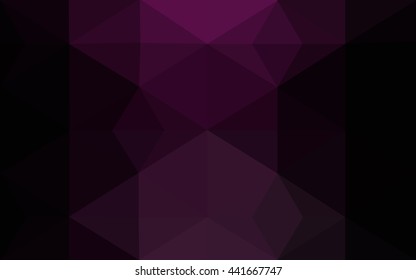Multicolor dark pink, blue polygonal illustration, which consist of triangles. Geometric background in Origami style with gradient. Triangular design for your business.