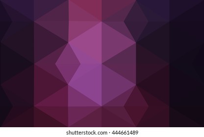 Multicolor dark pink, blue polygonal illustration, which consist of triangles. Geometric background in Origami style with gradient. Triangular design for your business.