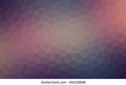 Multicolor dark pink, blue polygonal illustration, which consist of triangles. Geometric background in Origami style with gradient. Triangular design for your business.