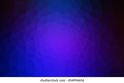 Multicolor dark pink, blue polygonal illustration, which consist of triangles. Geometric background in Origami style with gradient. Triangular design for your business.