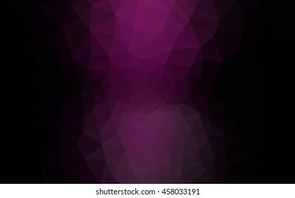 Multicolor dark pink, blue polygonal illustration, which consist of triangles. Geometric background in Origami style with gradient. Triangular design for your business.