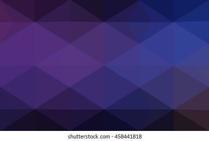 Multicolor dark pink, blue polygonal illustration, which consist of triangles. Geometric background in Origami style with gradient. Triangular design for your business.