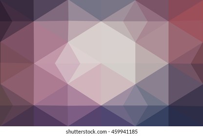 Multicolor dark pink, blue polygonal illustration, which consist of triangles. Geometric background in Origami style with gradient. Triangular design for your business.