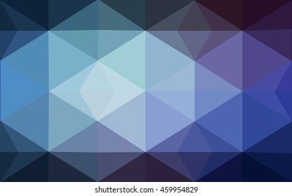 Multicolor dark pink, blue polygonal illustration, which consist of triangles. Geometric background in Origami style with gradient. Triangular design for your business.