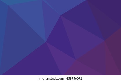Multicolor dark pink, blue polygonal illustration, which consist of triangles. Geometric background in Origami style with gradient. Triangular design for your business.