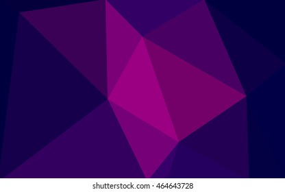 Multicolor dark pink, blue polygonal illustration, which consist of triangles. Geometric background in Origami style with gradient. Triangular design for your business.