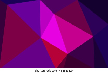 Multicolor dark pink, blue polygonal illustration, which consist of triangles. Geometric background in Origami style with gradient. Triangular design for your business.